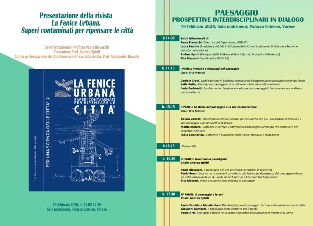 La Fenice Urbana, presentazione della rivista a Varese