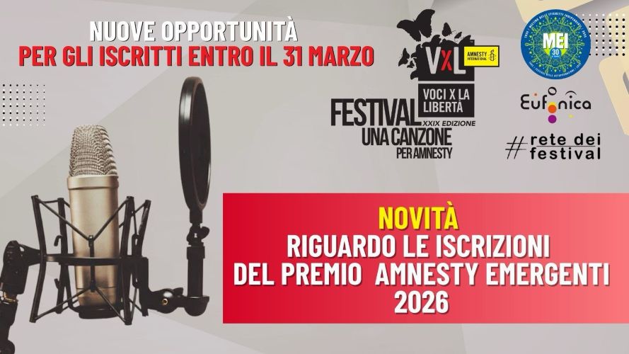 Voci per la libertà in tour 2026