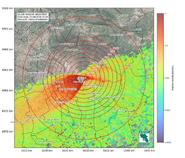 Incendi in Campania