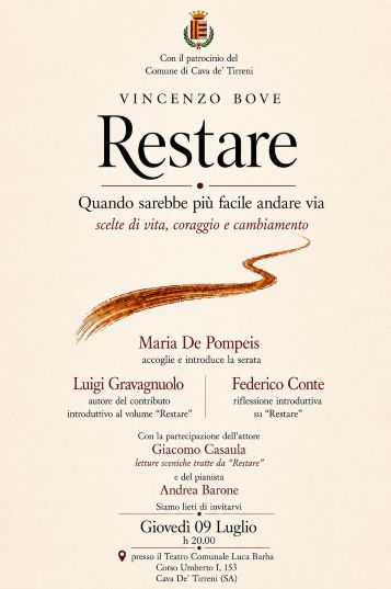 “RESTARE”, di Vincenzo Bove