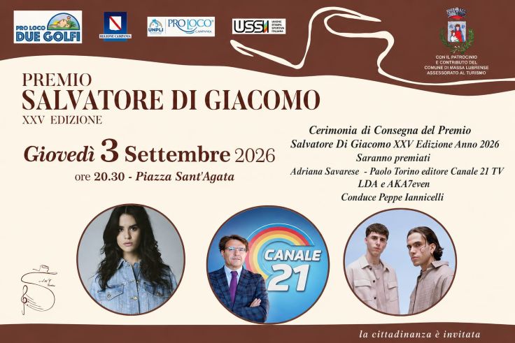 Sant’Agata sui Due Golfi, Premio Di Giacomo 2026