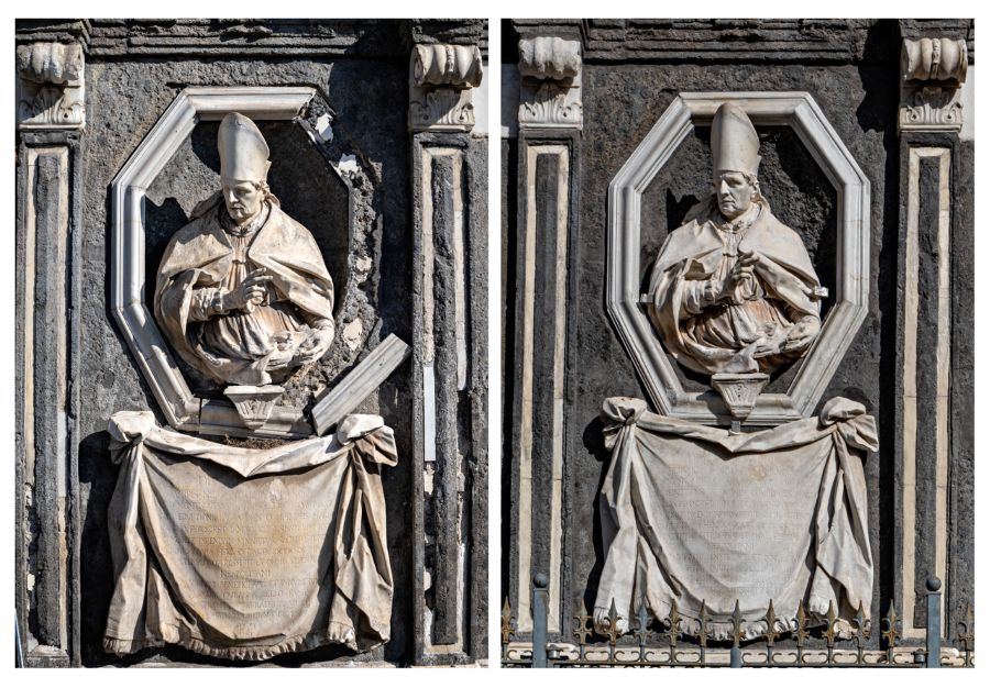 Restaurata l’Edicola di San Gennaro di piazza De Nicola